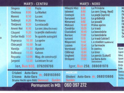 Servicii rapide de transport colete și pasageri Italia-Moldova