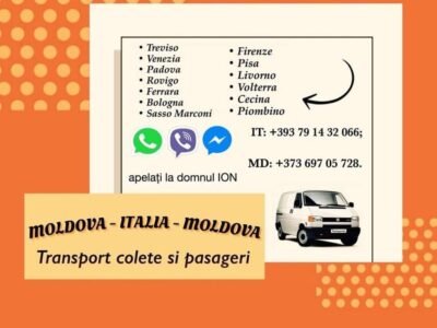 Transport rapid Italia Moldova
