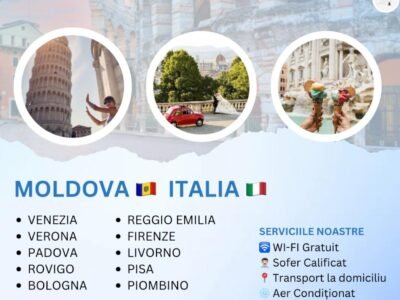 Transport rapid Italia Moldova
