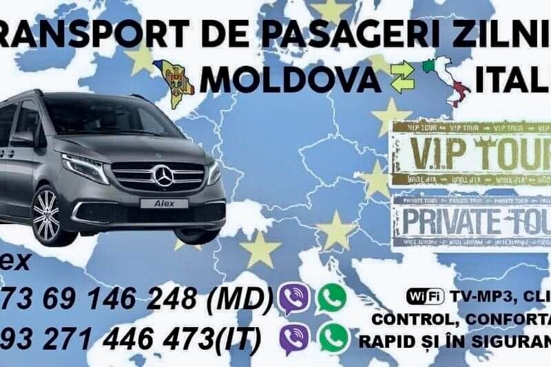 Zilnic. Italia - Moldova - Italia. Nordul Italiei