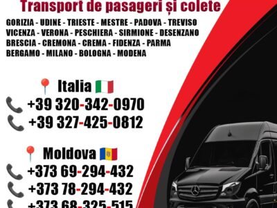 Joi Italia-Moldova. Colete şi pasageri. Grand Tour