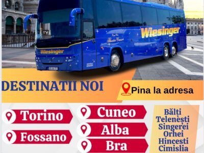 Transport de colete şi pasageri Italia Moldova. HappyTravel