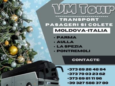 Colete şi pasageri. Italia Moldova. VM Tour