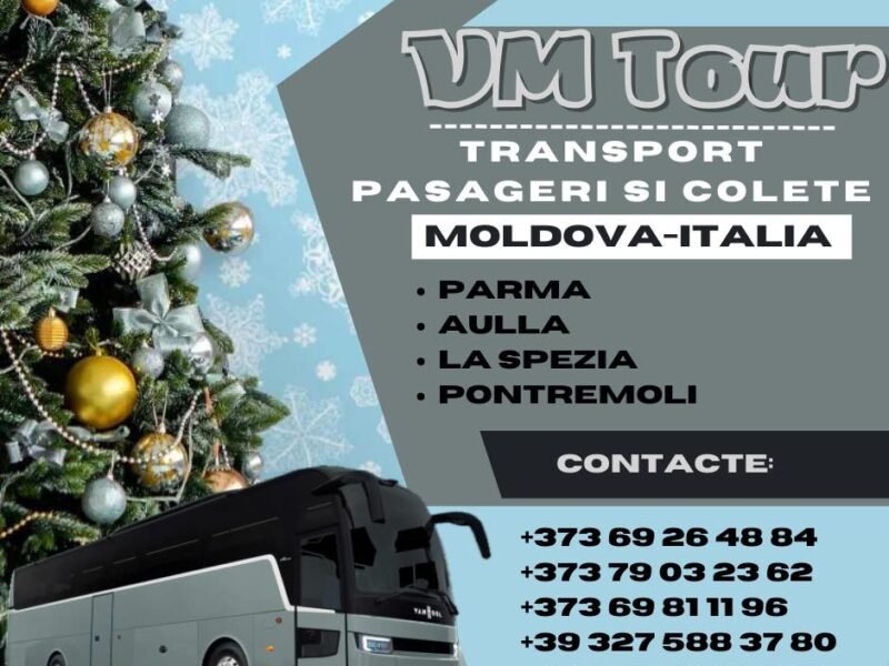 Colete şi pasageri. Italia Moldova. VM Tour