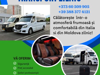 Zilnic Transport colete, pasageri Italia Moldova