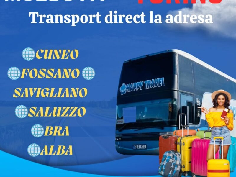 Transport de colete şi pasageri Italia Moldova. HappyTravel