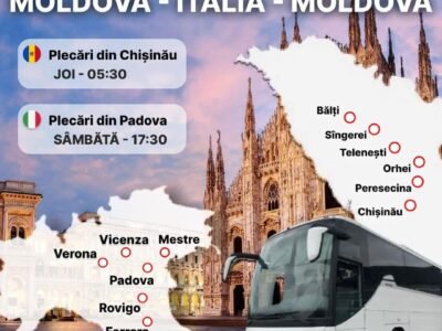 Colete Pasageri Moldova Italia.