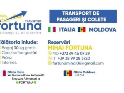 Vama Oancea. Colete/Pasageri Italia Moldova
